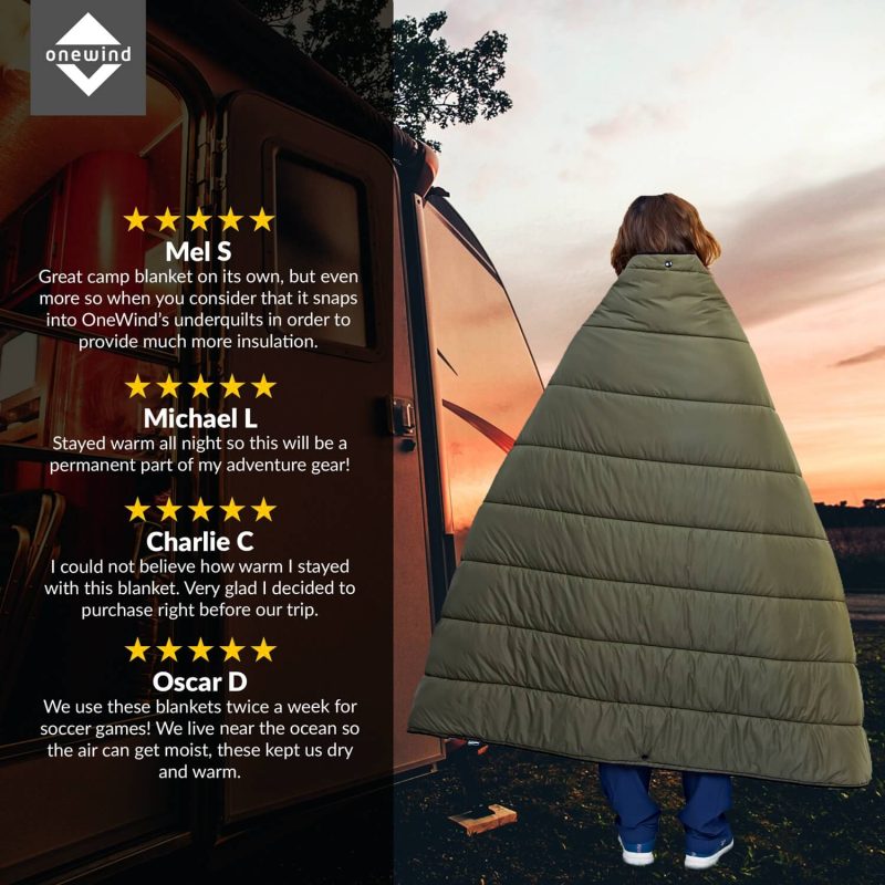 Camping Blanket OD Green - Image 6