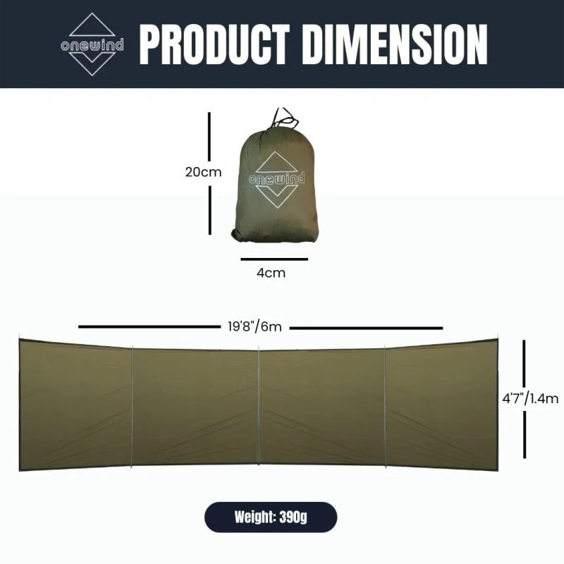 6M Camping Windscreen/ Outdoor Privacy Wall - Image 8