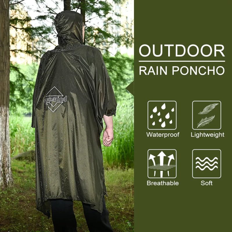 Extended-Length Ultralight Rain Poncho - Image 4