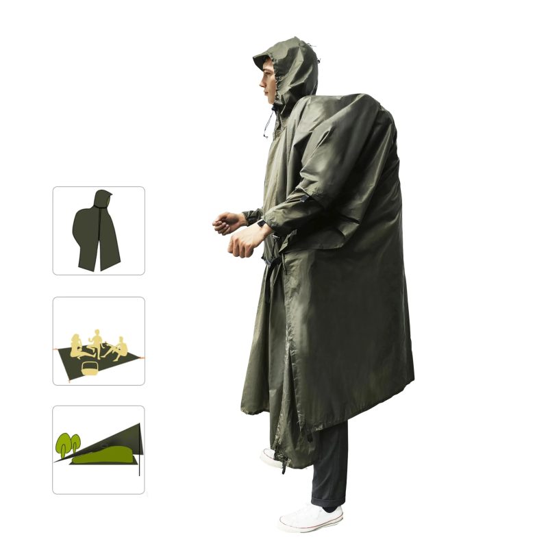 Extended-Length Ultralight Rain Poncho - Image 7