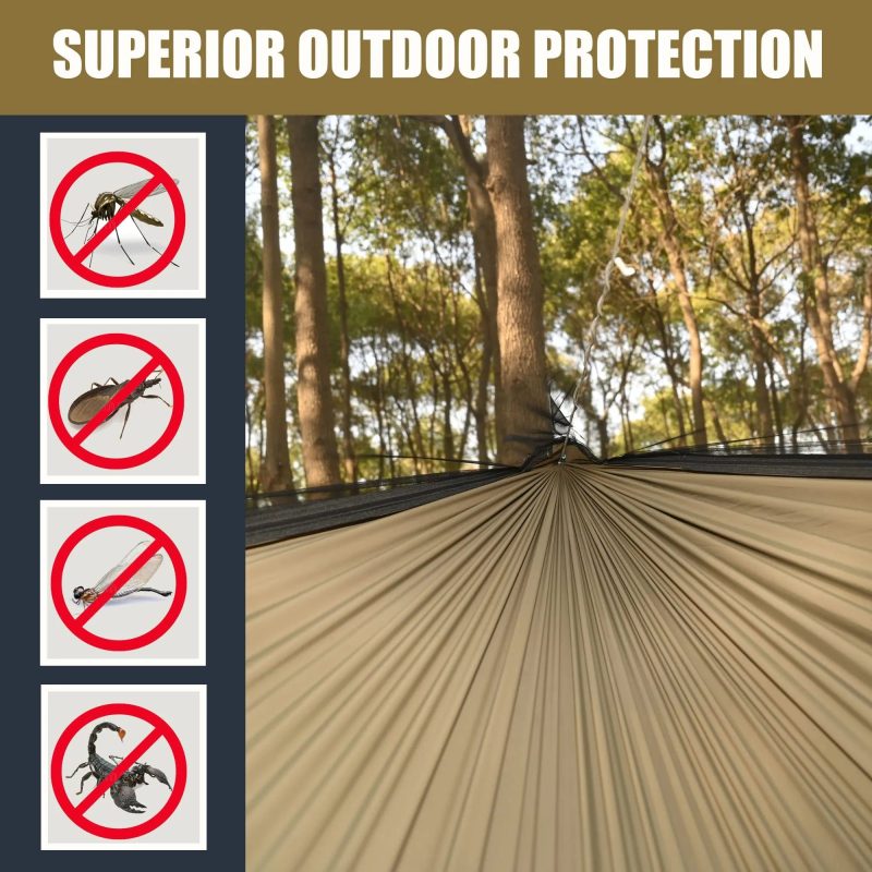 Northers 11' Zipper Double-Layer Camping Hammock - Image 8